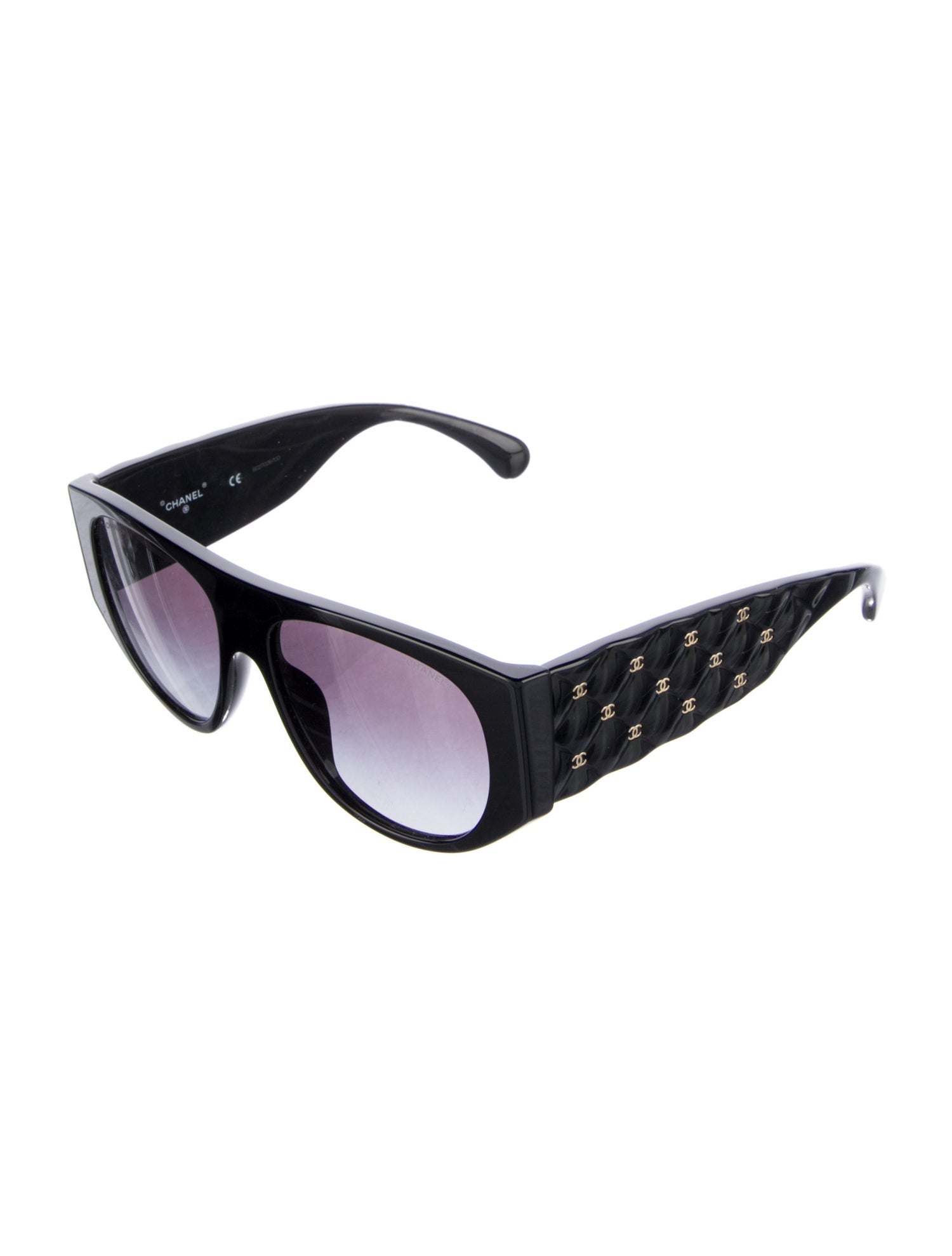 Chanel Interlocking CC Logo Shield Sunglasses
